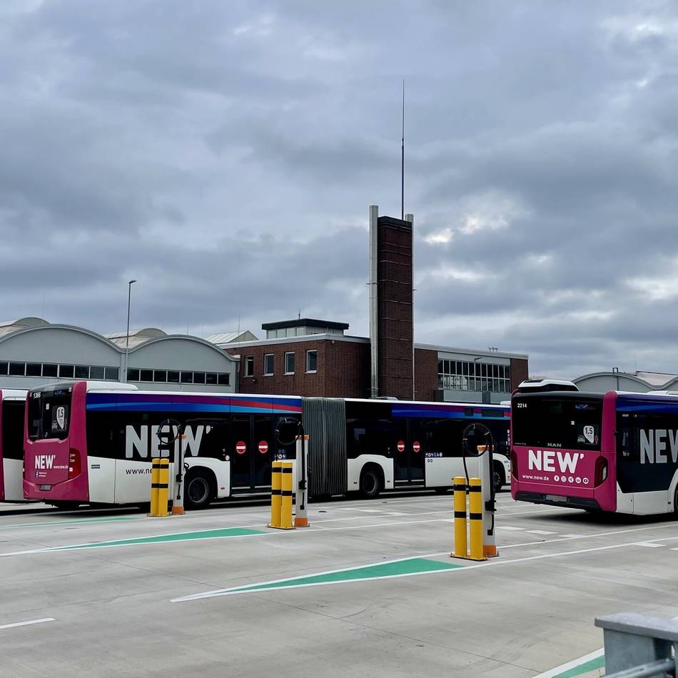 NEW-Betriebshof in Mönchengladbach: Die Busse ziehen um – und ein Weltkonzern baut aus