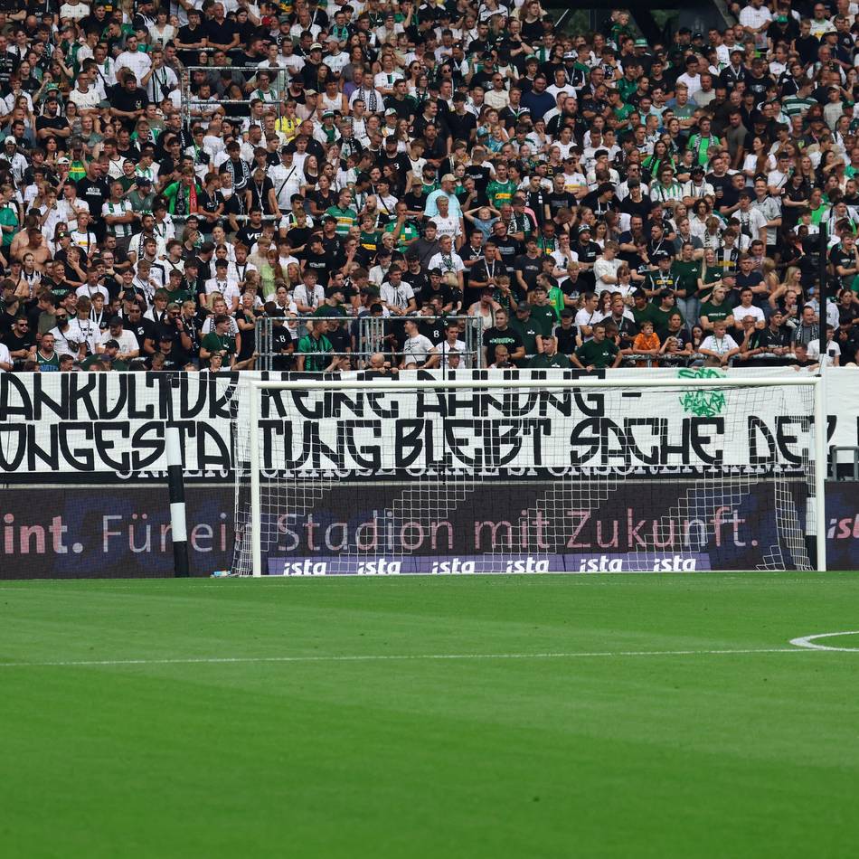 „Stadiongestaltung bleibt Sache der Fans“: Gladbach-Ultras protestieren gegen Vermarktung des Stadionnamens