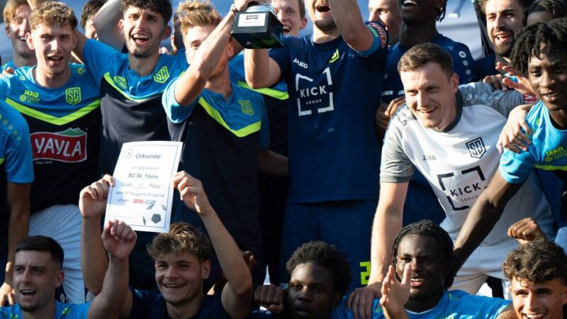 Dritter Sieg in drei Jahren: Bilal Brusdeilins beschert dem SC St. Tönis den Burgpokal