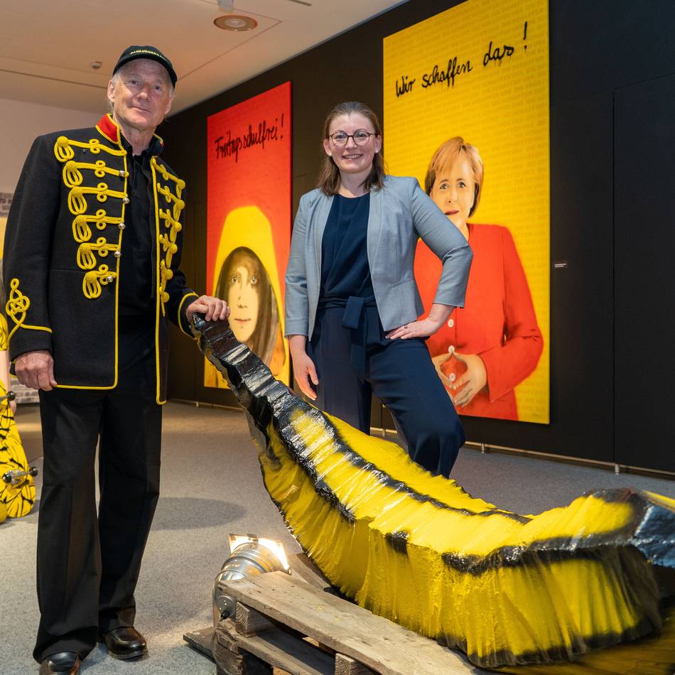 Spraybananen fürs Museum Kevelaer: Baumgärtel-Ausstellung in Kevelaer wird verlängert