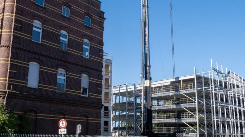 Bauprojekt in Mönchengladbach: Die Quartiersgarage am Maria-Hilf-Areal wächst