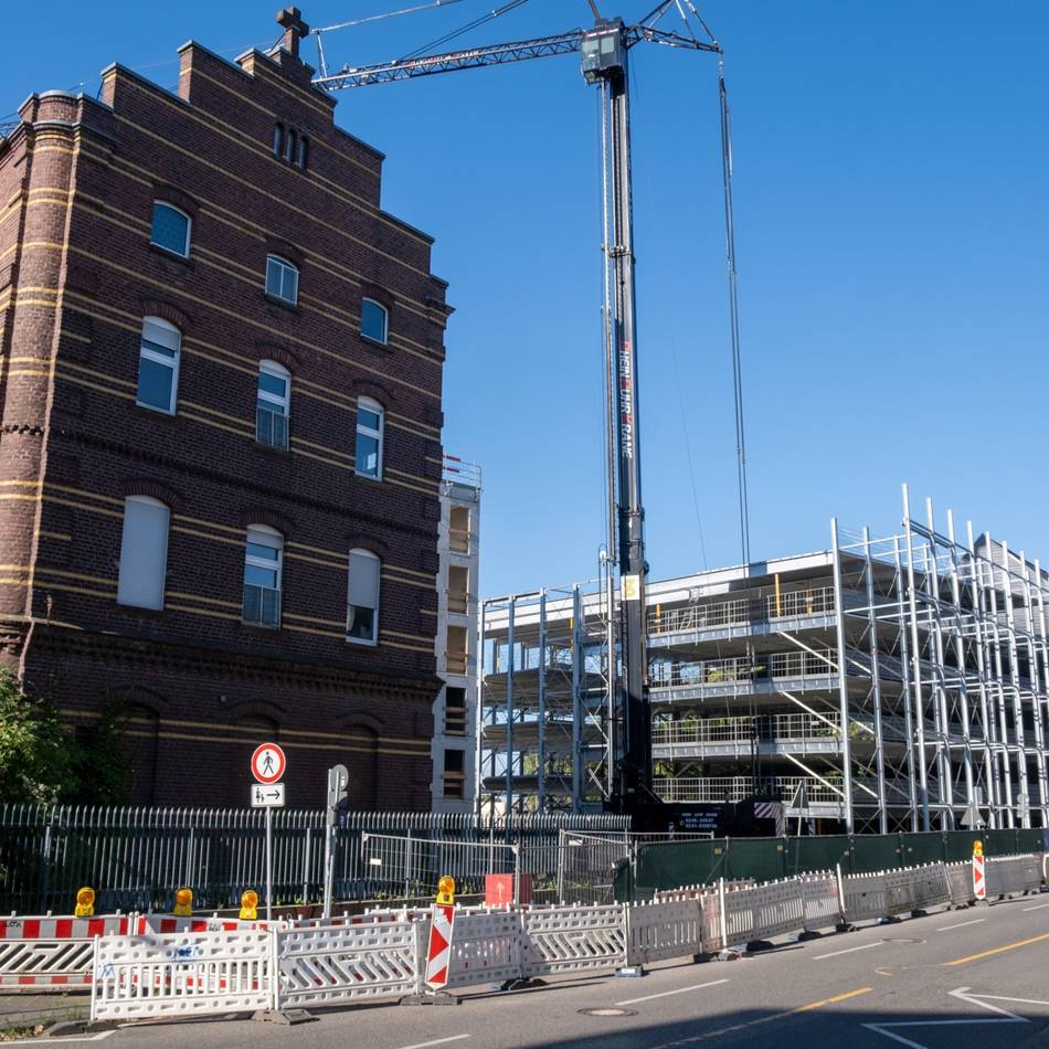 Bauprojekt in Mönchengladbach: Die Quartiersgarage am Maria-Hilf-Areal wächst