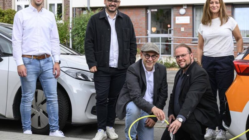 Mobilität in Korschenbroich: Ladebordsteine von Rheinmetall als Modellversuch