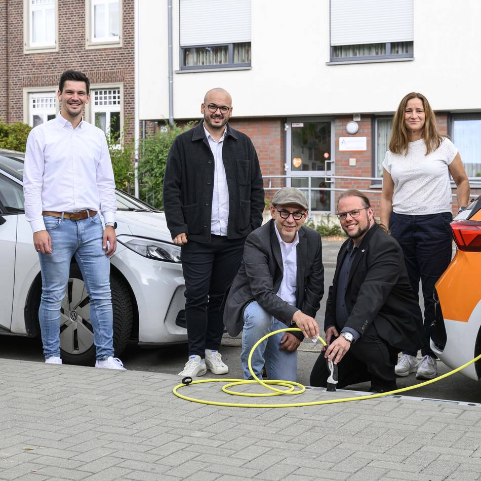 Mobilität in Korschenbroich: Ladebordsteine von Rheinmetall als Modellversuch