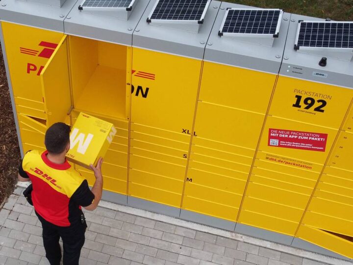 Zusätzliches Angebot: Solarbetriebene DHL Packstation an der Bergiusstraße eröffnet