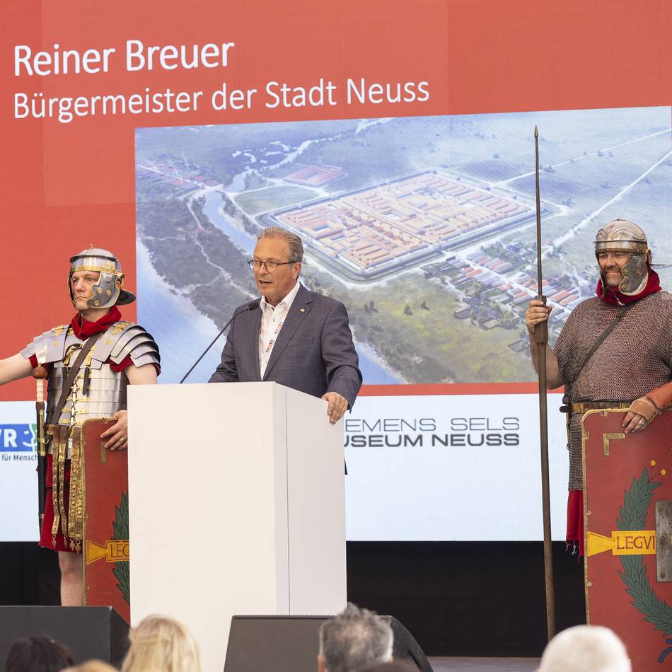 Fünf Jahre Weltkulturerbe in Neuss gefeiert: Neues Spiel bringt den Limes ins Reisegepäck