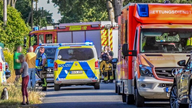 Am Sanger Weg in Straelen: Polizeieinsatz in Obdachlosenunterkunft in Straelen