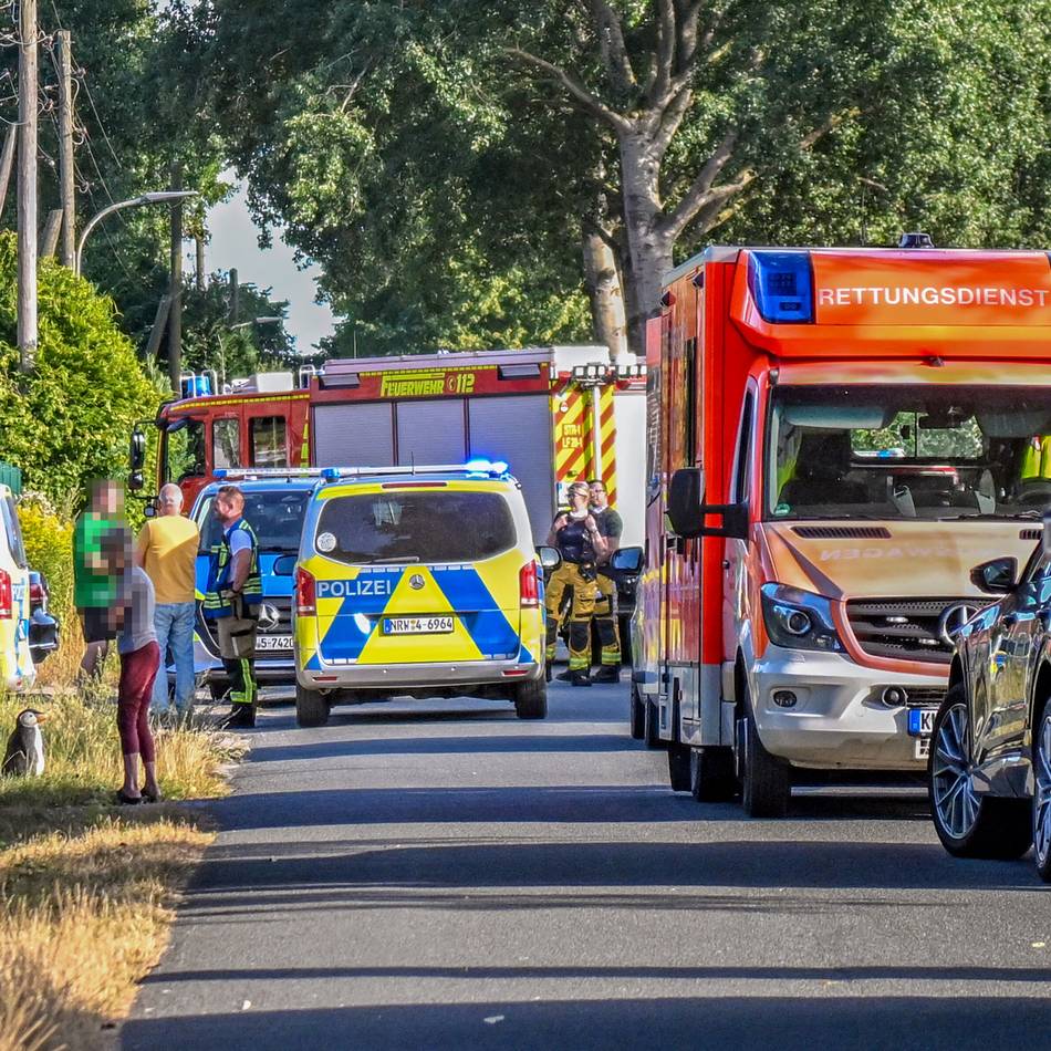 Am Sanger Weg in Straelen: Polizeieinsatz in Obdachlosenunterkunft in Straelen
