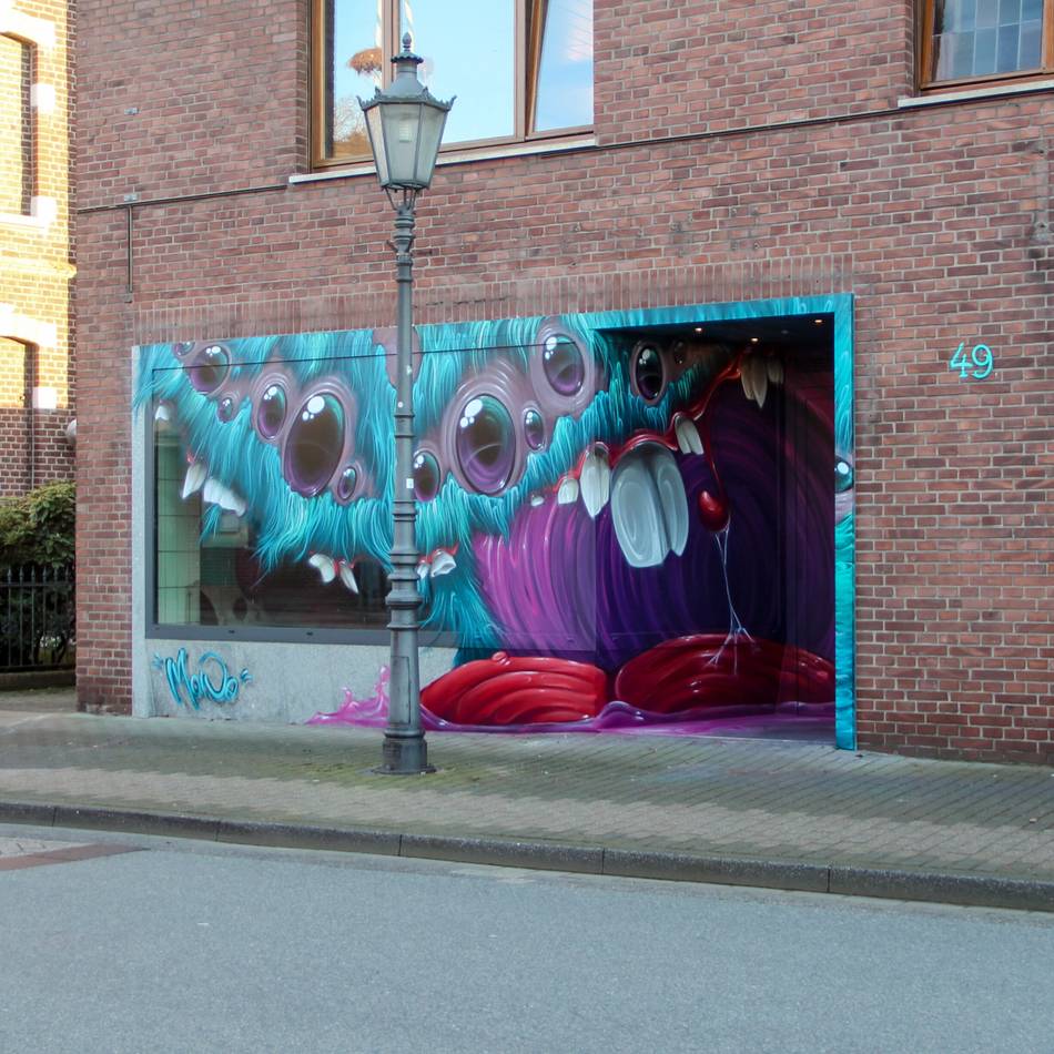 Street-Art-Projekt von Mattez Deckers: Kunst statt Wurst in ehemaliger Metzgerei