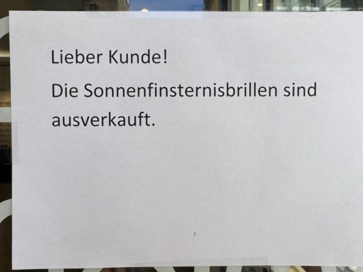 Sonnenfinsternis am Mittwoch: Riesen-Ansturm auf Schutzbrillen in Düsseldorf