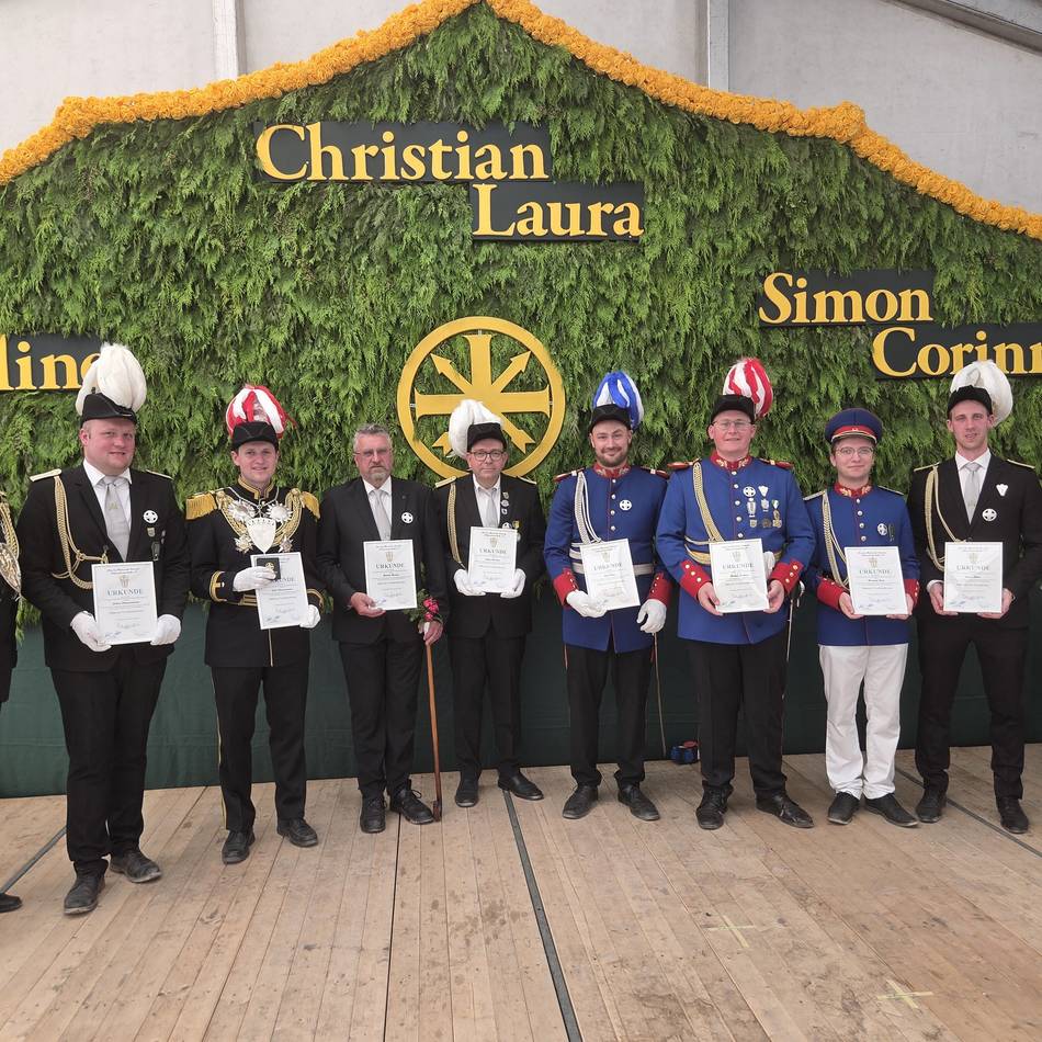 Prämierung im Schützenzelt: Auszeichnungen beim Schützenfest in Wankum