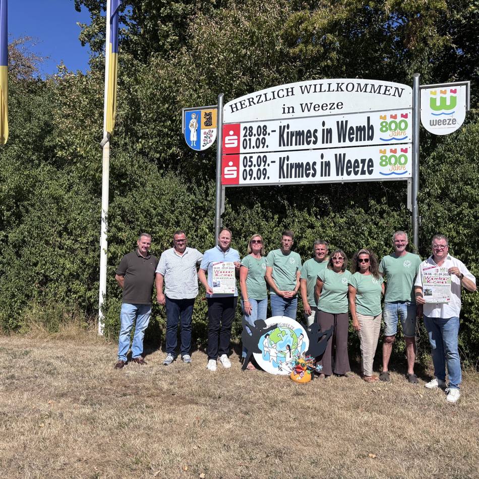 Ende August und Anfang September: Weeze und Wemb feiern Kirmes