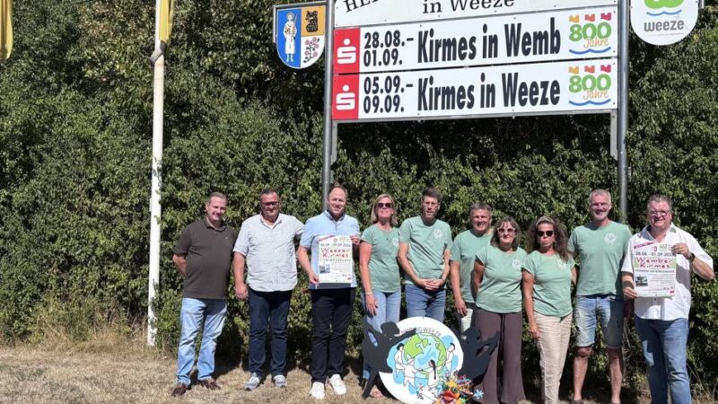 Feier in Weeze: Straßensperrungen rund um die Weezer Kirmes