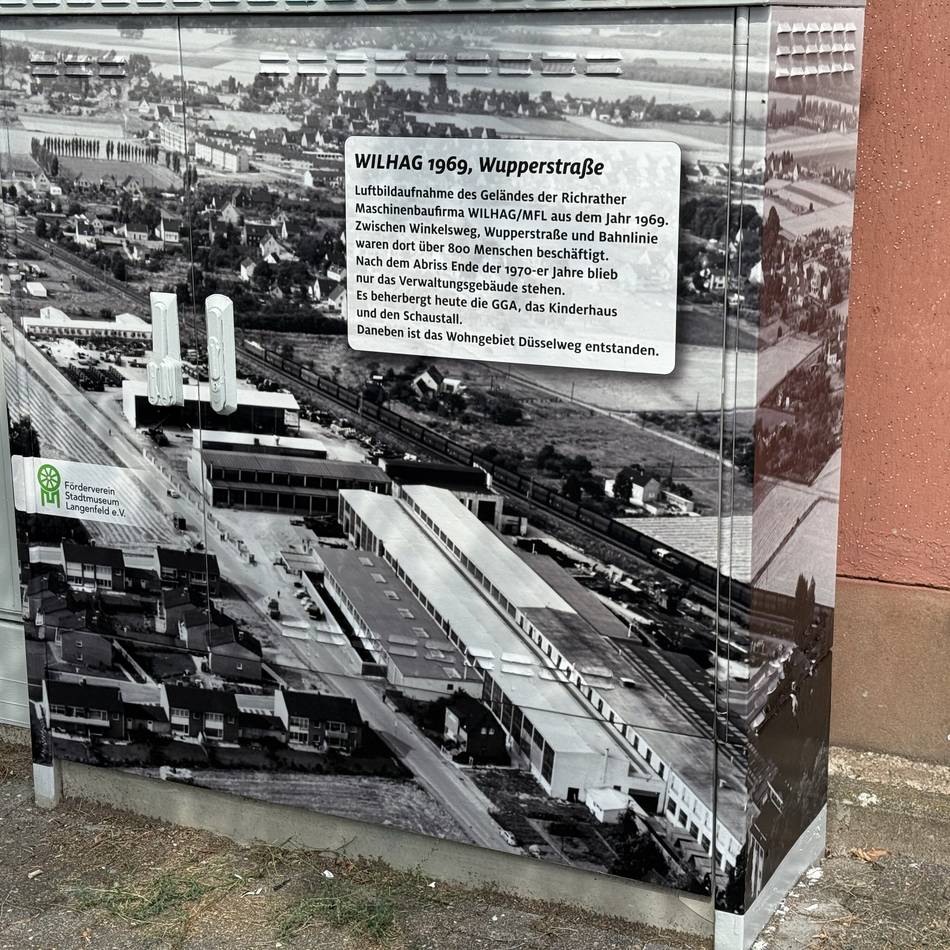 Förderverein Stadtmuseum Langenfeld: Historische Fotos zieren Verteilerkästen in Richrath