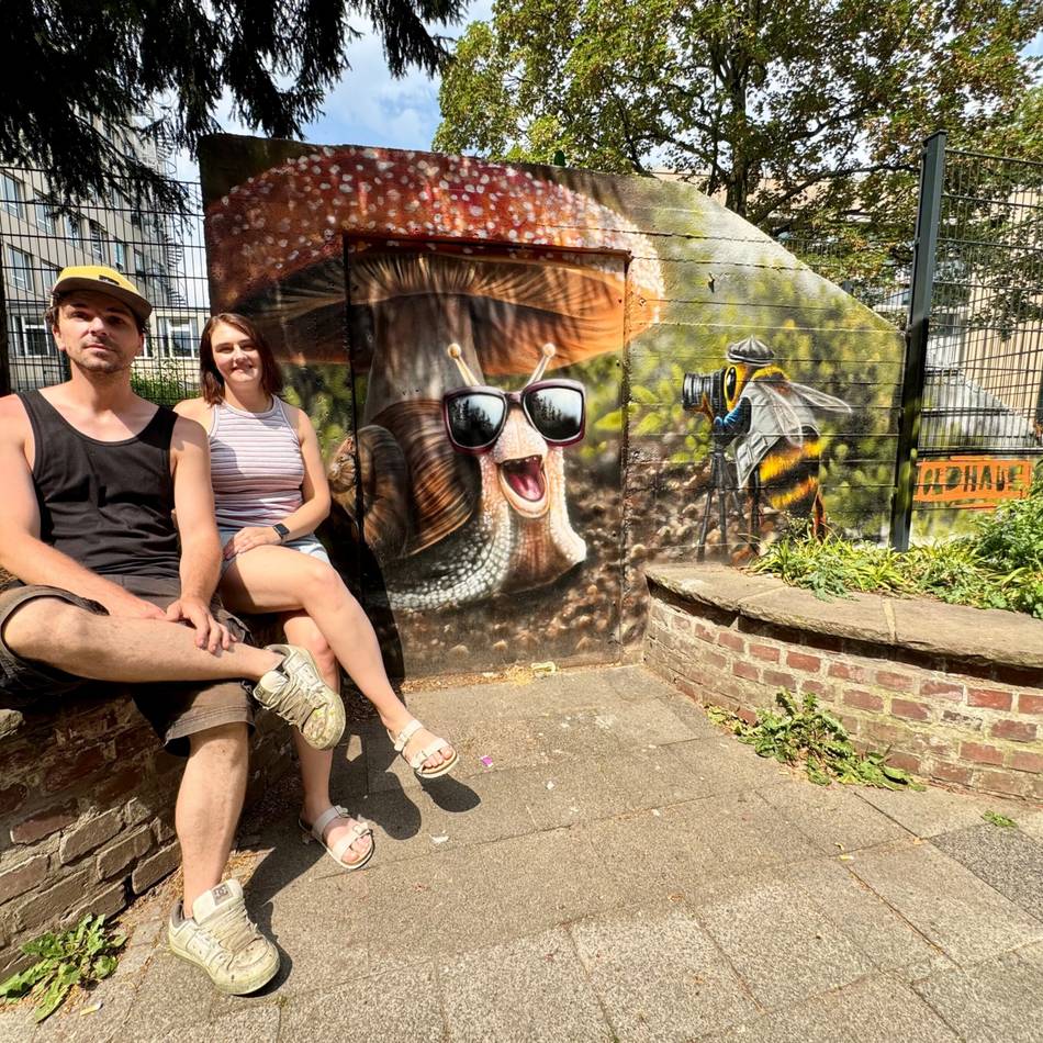 Neusser Street-Art-Legende Oldhaus verschönert Spielplatz: Wenn Kinder-Fantasie zu Kunst wird