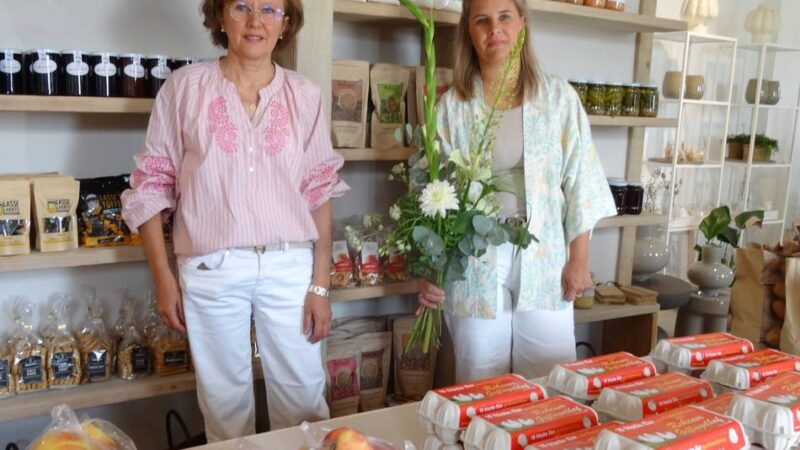 Lebensmittelverkauf in Rees-Haffen: Obst und Gemüse im Blumengeschäft
