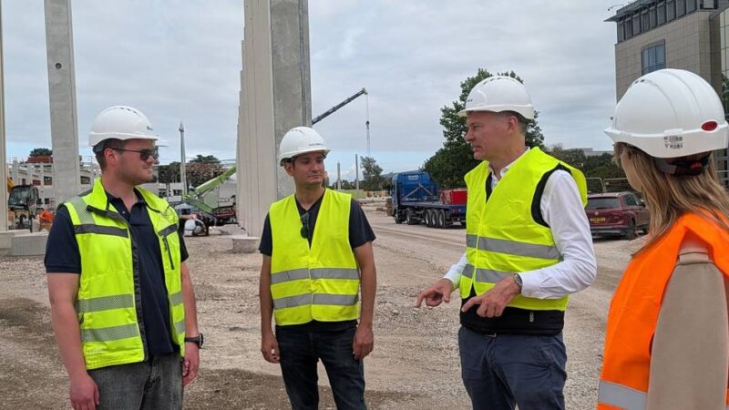 Auf ehemaligem 3M-Areal in Neuss: Baustelle für City Dock schreitet planmäßig voran