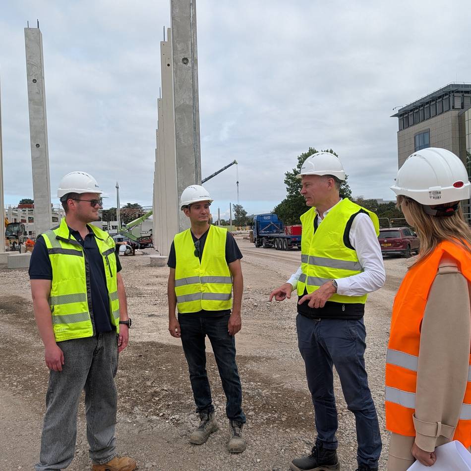 Auf ehemaligem 3M-Areal in Neuss: Baustelle für City Dock schreitet planmäßig voran