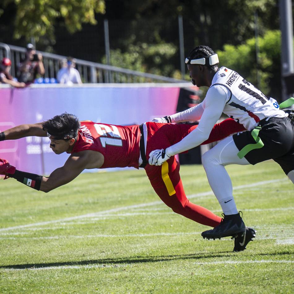 Noch bis Sonntag in Garath: NFL-Flair in Düsseldorf – so begeistert die Flag-Football-WM die Fans