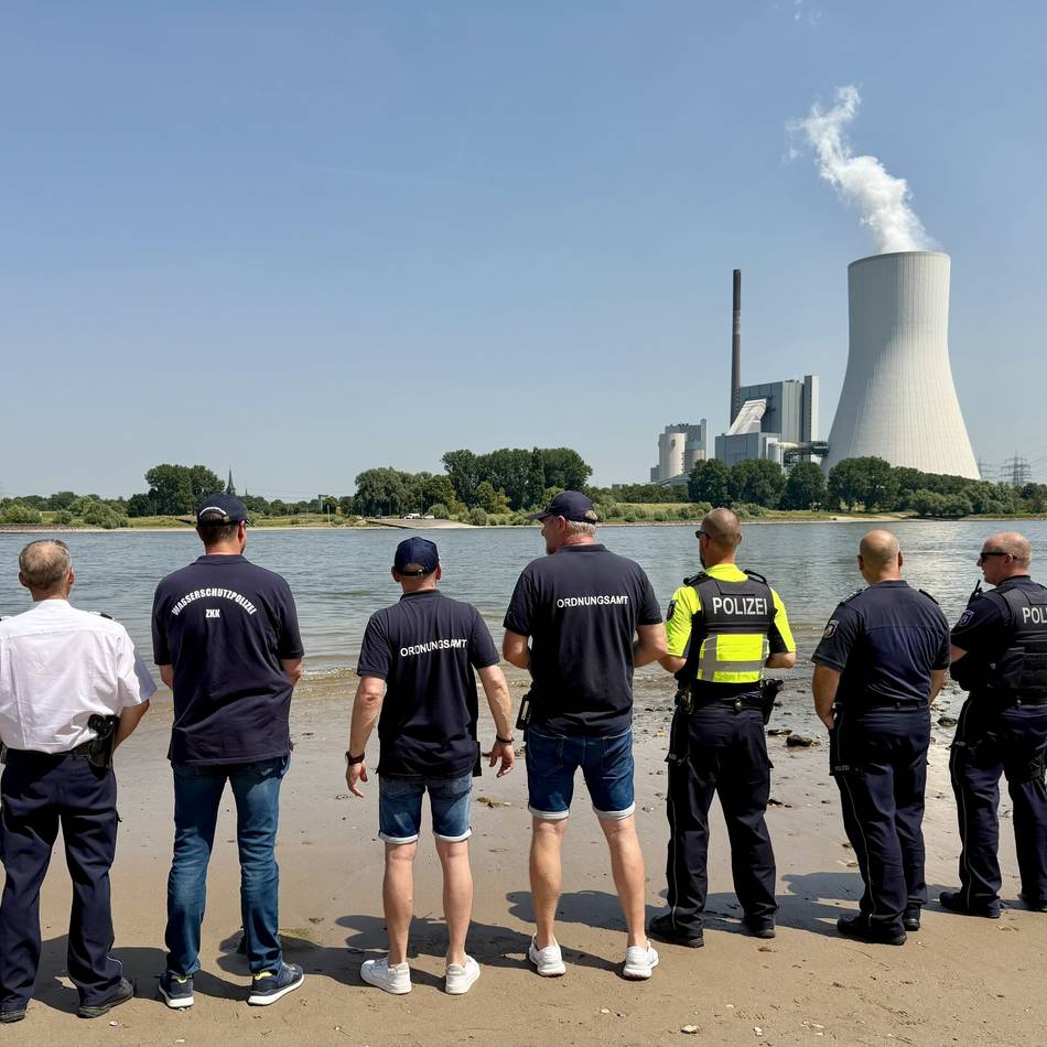Badeverbot in Rheinberg: 17 Knöllchen wegen Badens im Rhein verhängt