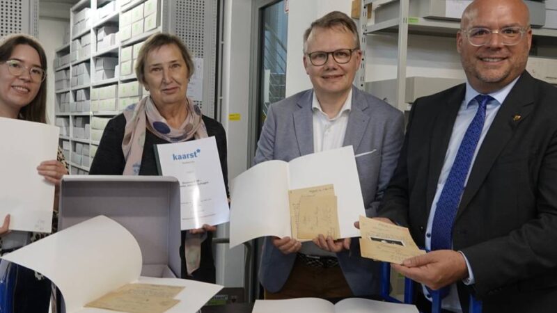 Bewegende Dokumente: Hunderte Kriegsbriefe kommen ins Kaarster Stadtarchiv