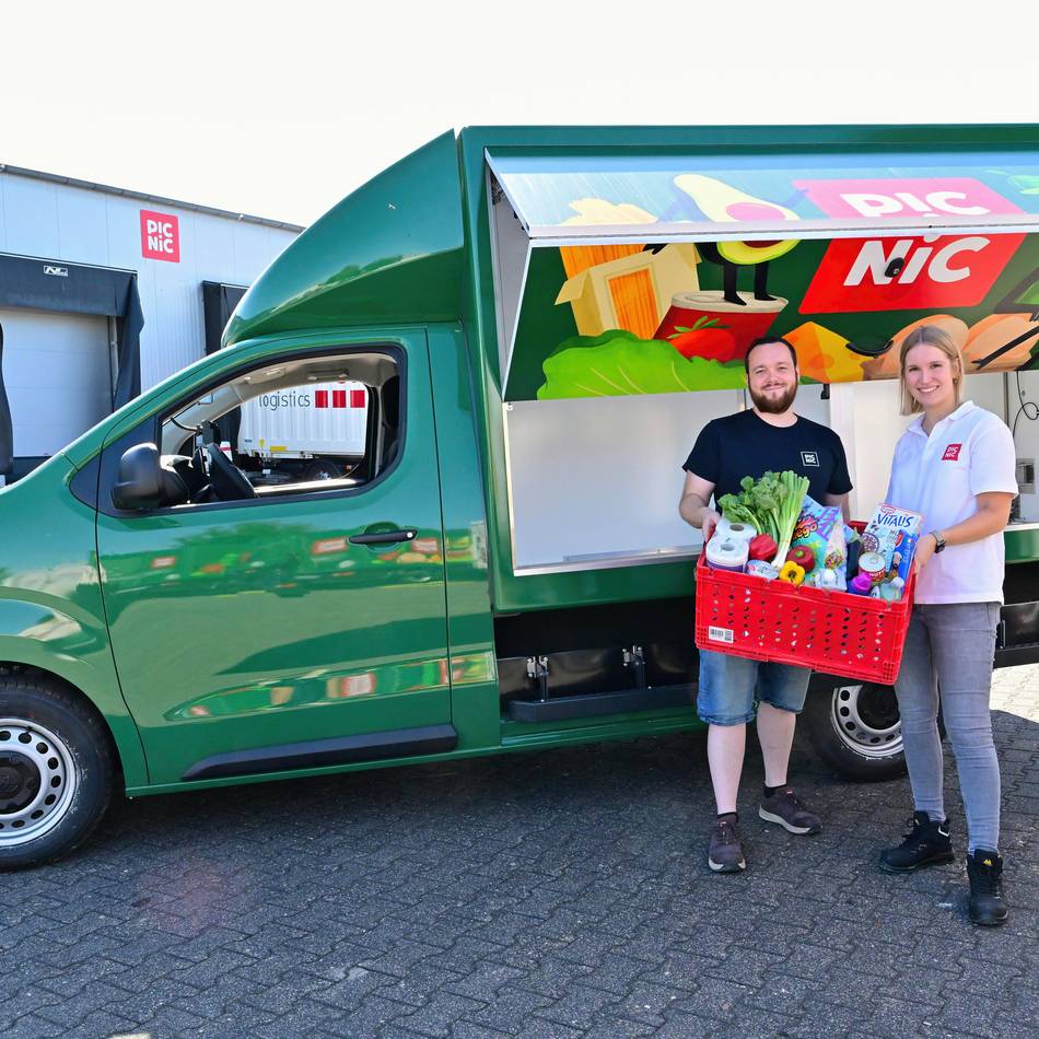 Wocheneinkauf per App: Lieferdienst Picnic startet in Dormagen – mit besonderen Autos