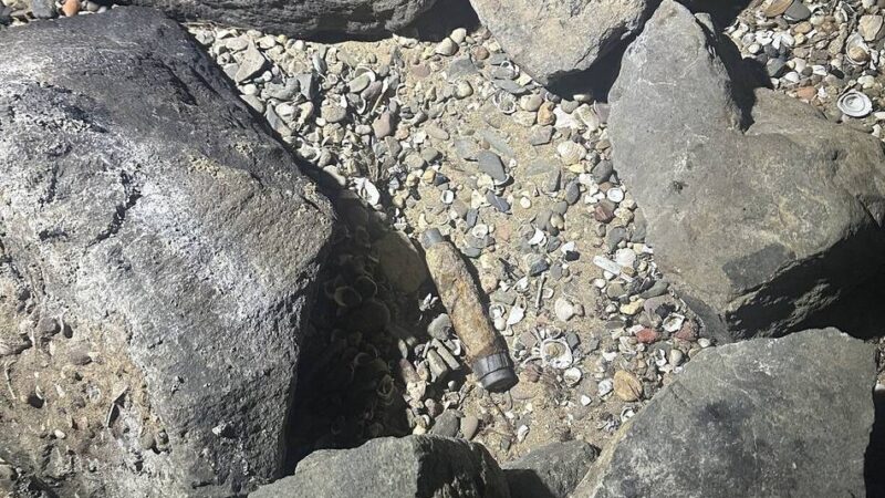 Pegelstand in Monheim: Niedrigwasser legt am Rhein alte Funde und Kampfmittel frei