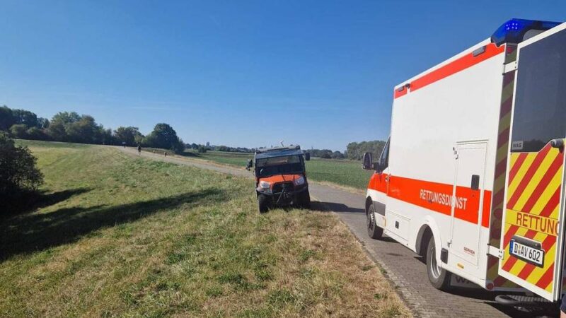 Einsatz in Meerbusch: Feuerwehr rettet Frau und Hund aus Sumpf