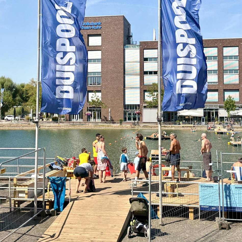 Innenhafen Duisburg: Duispool übertrifft Vorjahreszahl mit 3500 Badegästen