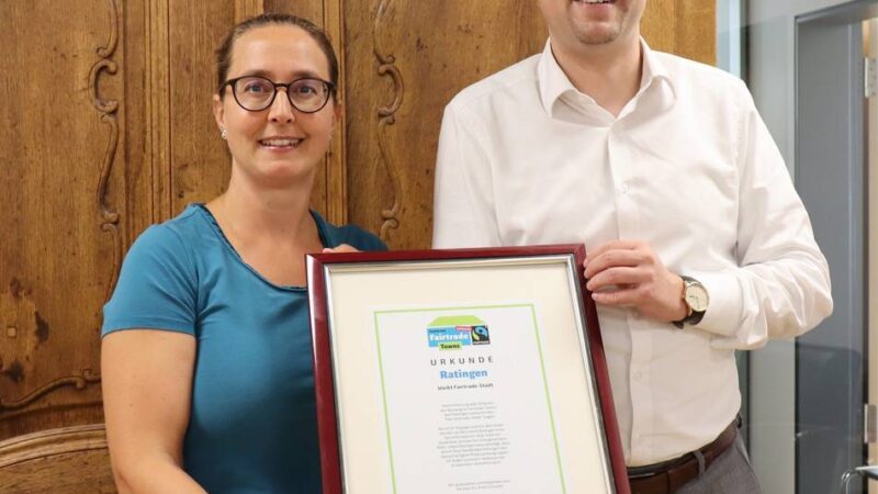 Erneute Auszeichnung: Ratingen bleibt „Fair-Trade-Stadt“