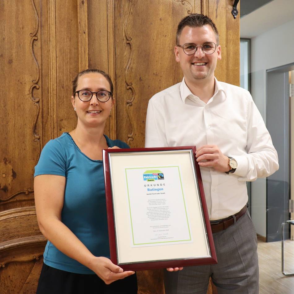 Erneute Auszeichnung: Ratingen bleibt „Fair-Trade-Stadt“